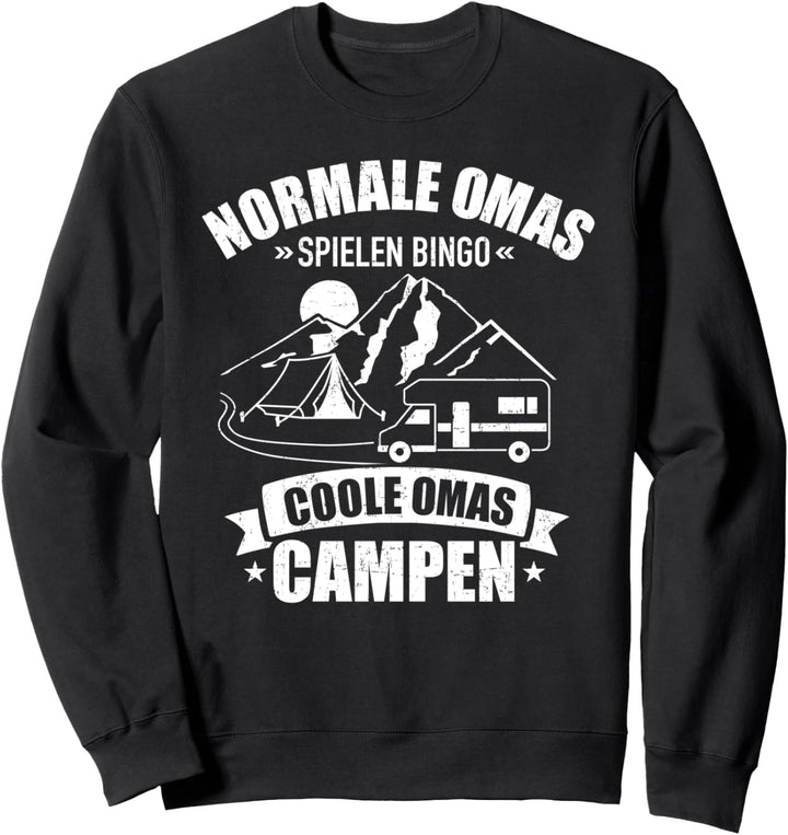 Coole Omas campen Spruch für Camping Oma Sweatshirt