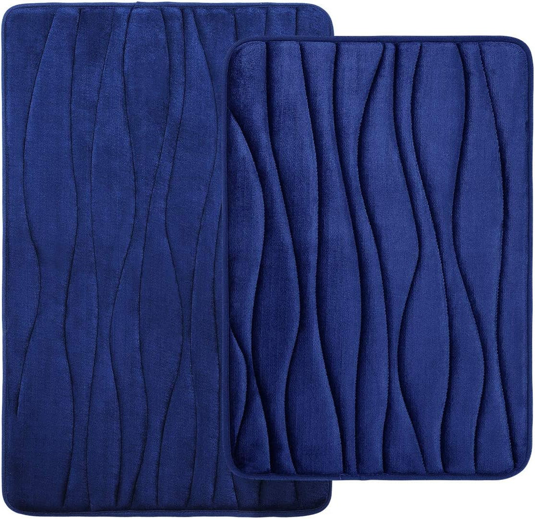 Homaxy Badematten Set 2 teilig Memory Foam Saugfähige Badteppich Set rutschfeste Waschbar Badvorlege