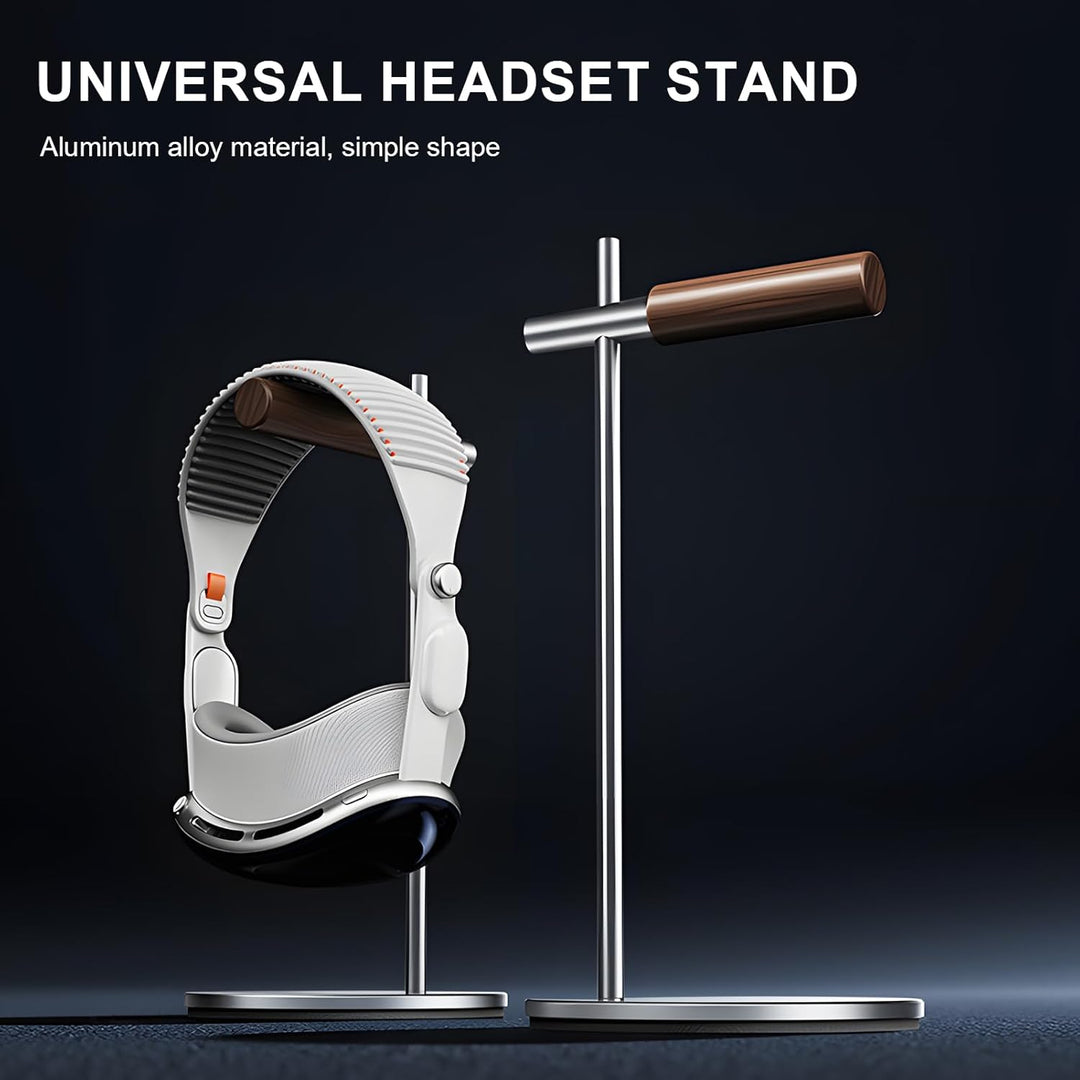 Kopfhörerständer aus Eichenholz, Headset Ständer für Schreibtisch, Universal Halterung Halter für Ai