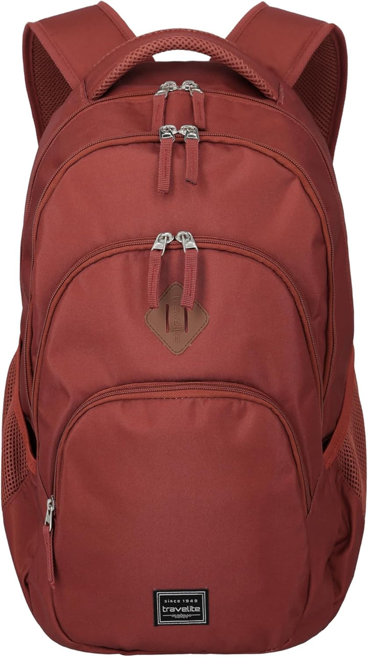 Travelite Handgepäck Rucksack, Laptop Rucksack 15,6 Zoll, BASICS, Daypack, Tagesrucksack mit vielen