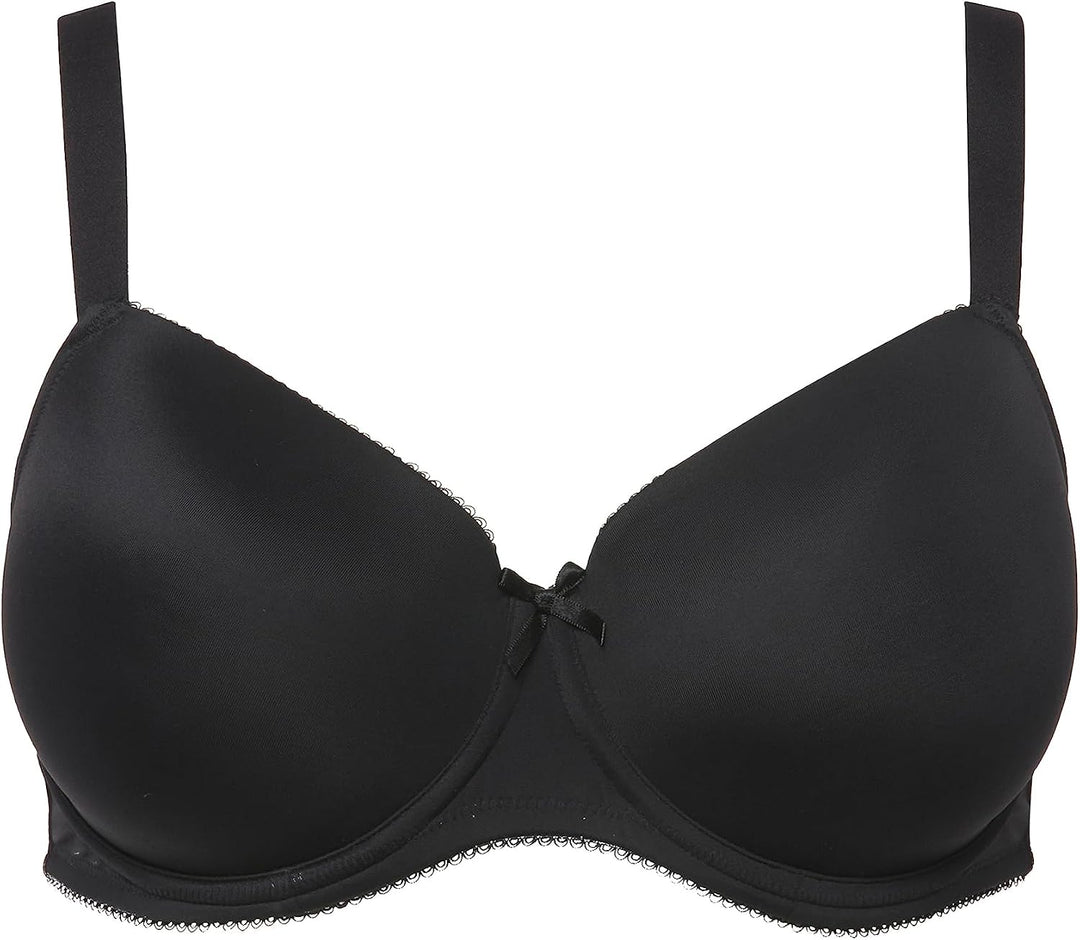 Ulla Popken Damen Bügel-BH, Softschale, Cup B-e Bügel-BH, Softschale, Cup B-E 105F Schwarz, 105F Sch