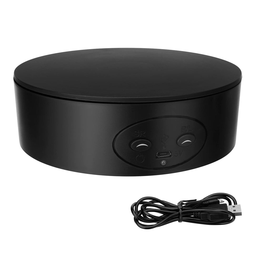 Drehteller Elektrisch, 13CM 5KG Automatische Drehplattform 360° Drehbar Ständer Elektrischer drehtel