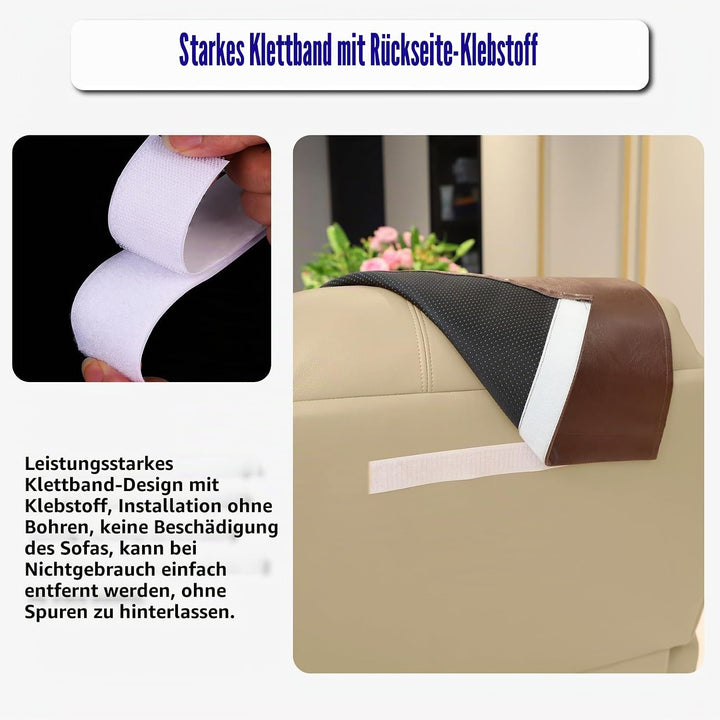 Kopfstützenbezug für Möbel, Kunstleder, Kopfstützenschutz für Rückenlehnen, Vinyl-Kopfschutz, für So