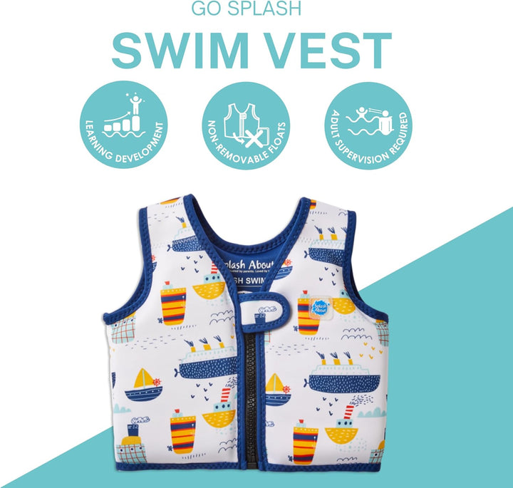 Splash About Go Splash Schwimmweste Tug Boats 4-6 jahre, Tug Boats 4-6 jahre