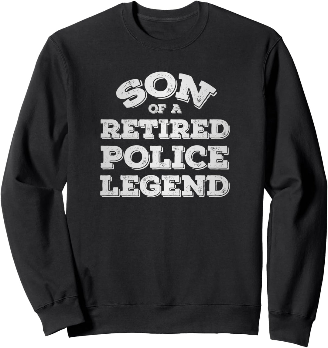 Stolzer Sohn Eines Pensionierten Polizeibeamten Veteran Sweatshirt