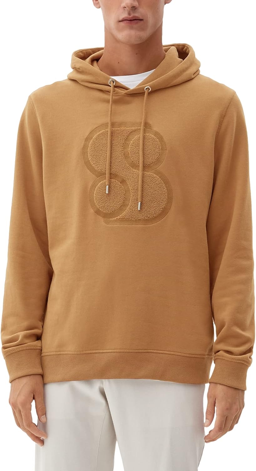 s.Oliver Herren Sweatshirt Langarm S Brown, S Brown