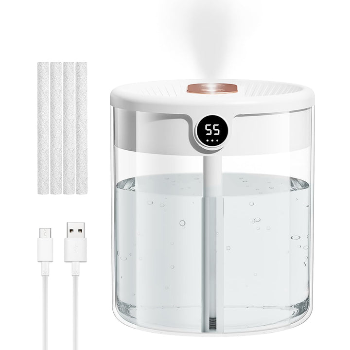 Luftbefeuchter Schlafzimmer, 2L Auto Diffuser Humidifier für Home Babys Office Pflanzen, 36dB Leiser