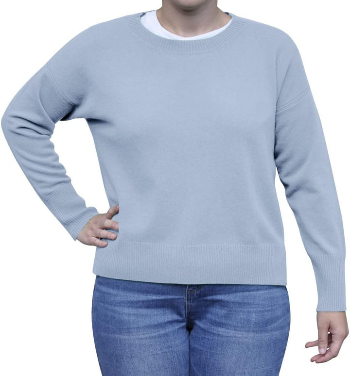 Les POULETTES BIJOUX - Perfekter Kaschmirpullover Lose Runder Kragen Einzigartige Grösse Einheitsgrö