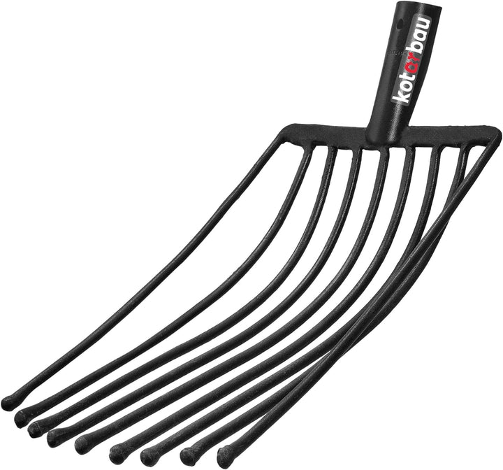 KOTARBAU® Forke 9 Zinken Heugabel Mistgabel Mistforke Gartengabel Gartenforke Dunggabel Spatengabel