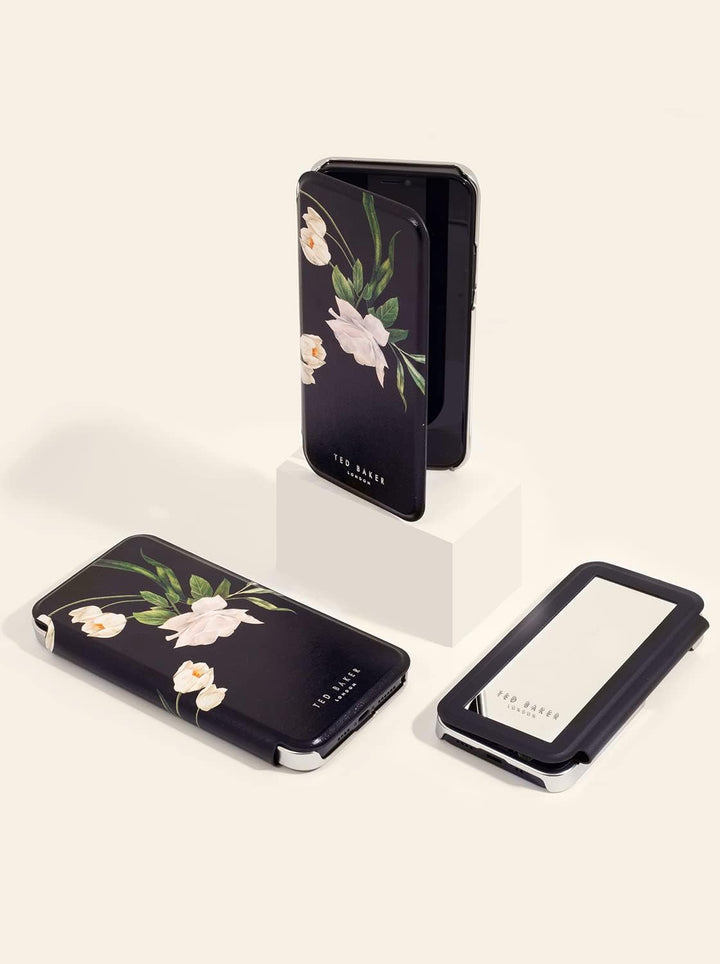 Ted Baker Schutzhülle für iPhone 13/14, verspiegelt, Motiv Holunderblume, iPhone 13/14