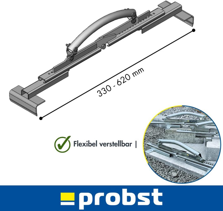 PROBST Plattenheber PPH 33/62 | Für Platten 33-62 cm | Profi-Werkzeug für fugenloses Verlegen von Ge