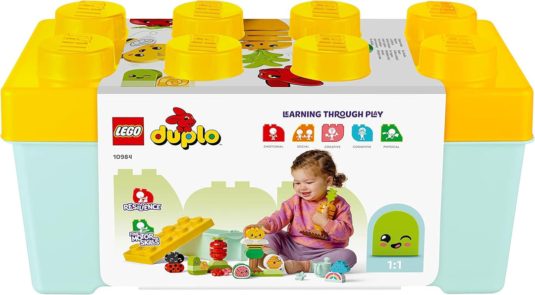 LEGO 10984 DUPLO My First Biogarten Bausteine-Box, Lernspielzeug für Kleinkinder ab 1,5 Jahren, mit