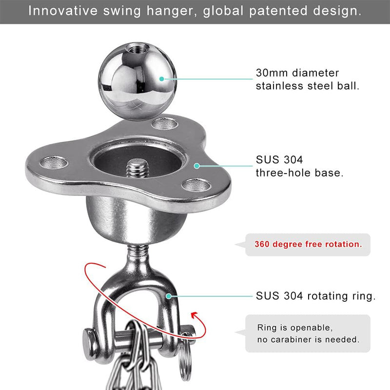 SELEWARE Schwerer Boxsackhalterung, Boxsack, Deckenhalterung, geräuschloser Ball, Drehgelenk für Box