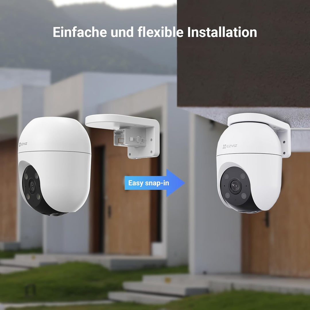 EZVIZ 5MP Pan&amp;Tilt Überwachungskamera Aussen WLAN, 360° PTZ, Personen-/Fahrzeugerkennung, Zwei-Wege-
