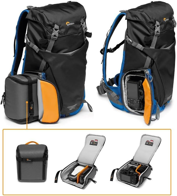 Lowepro PhotoSport BP 24L AW III, Wander Kamerarucksack für Spiegellose, seitlicher Zugriff, herausn
