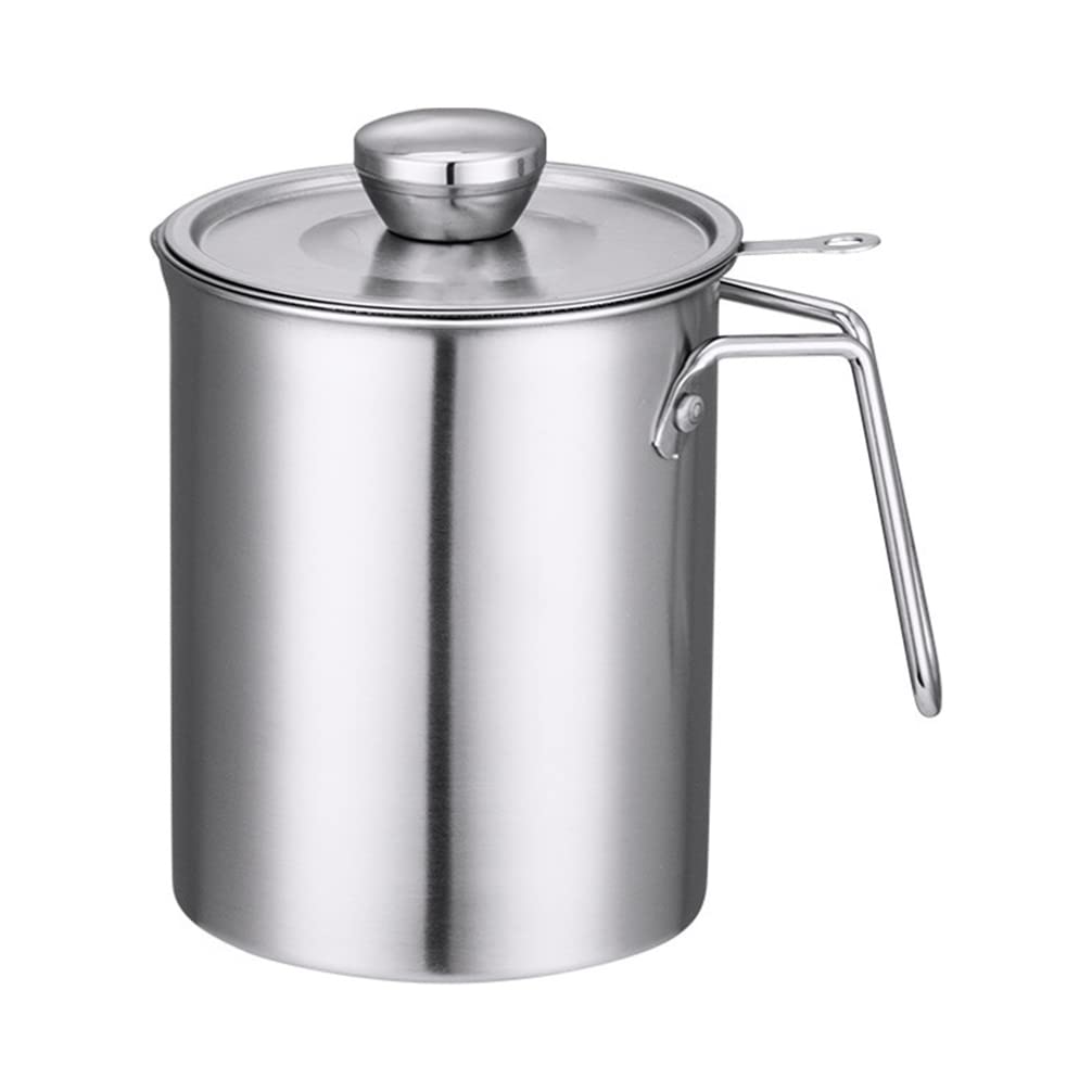 Metallfettabscheider Gravysieb Fettkanne mit Siebsuppe Fett Öl Separator Fett Öler Filtertopf Ölsieb