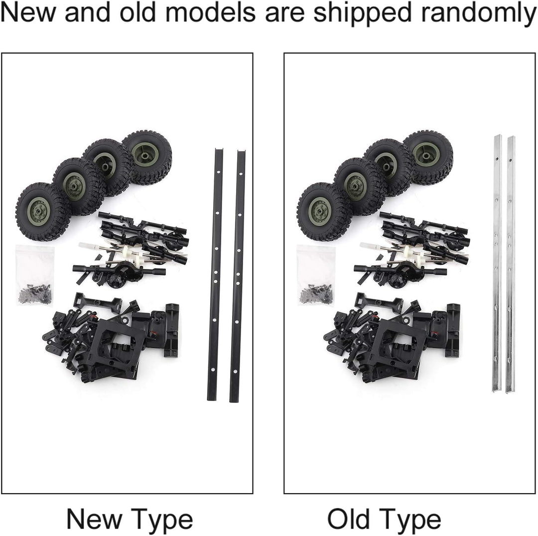 1:16 RC-Car-Chassis, DIY-Zubehör für WPL B24 B16 B36 Militär-LKW, Metall + Kunststoff, Ferngesteuert
