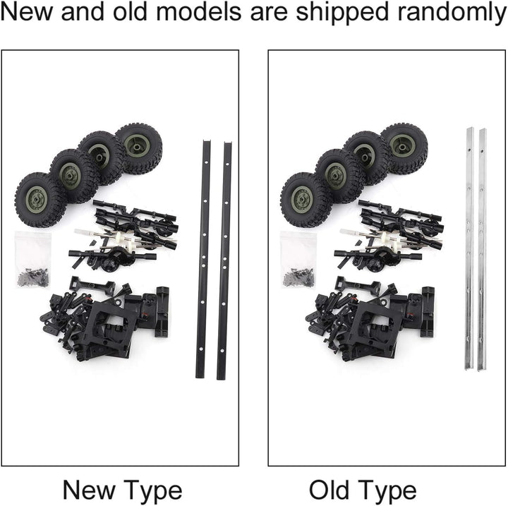 1:16 RC-Car-Chassis, DIY-Zubehör für WPL B24 B16 B36 Militär-LKW, Metall + Kunststoff, Ferngesteuert
