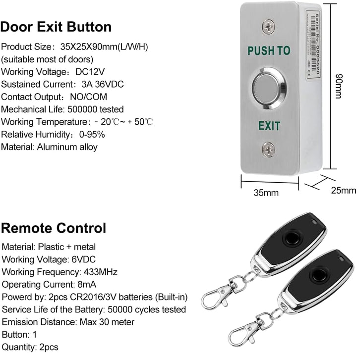 WiFi Tuya Tür Access Control System Kit Drahtlose Tor Türöffner Fernbedienung Entsperren Smartphone