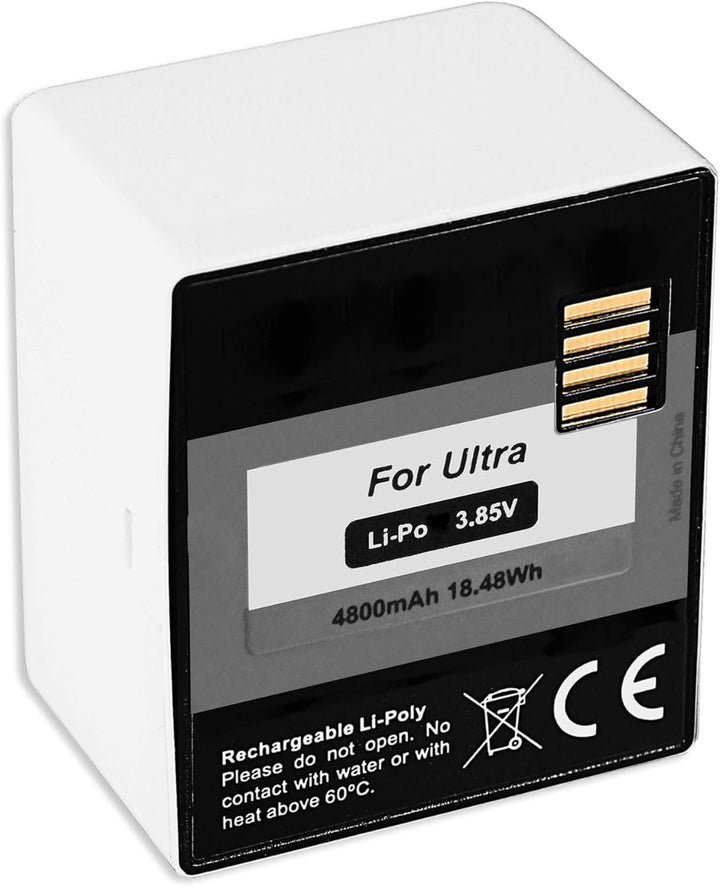 Akku + Dual-Ladegerät (USB, mit Display) kompatibel mit Arlo Ultra, Arlo Pro 3 [Lithium-Polymer - 48