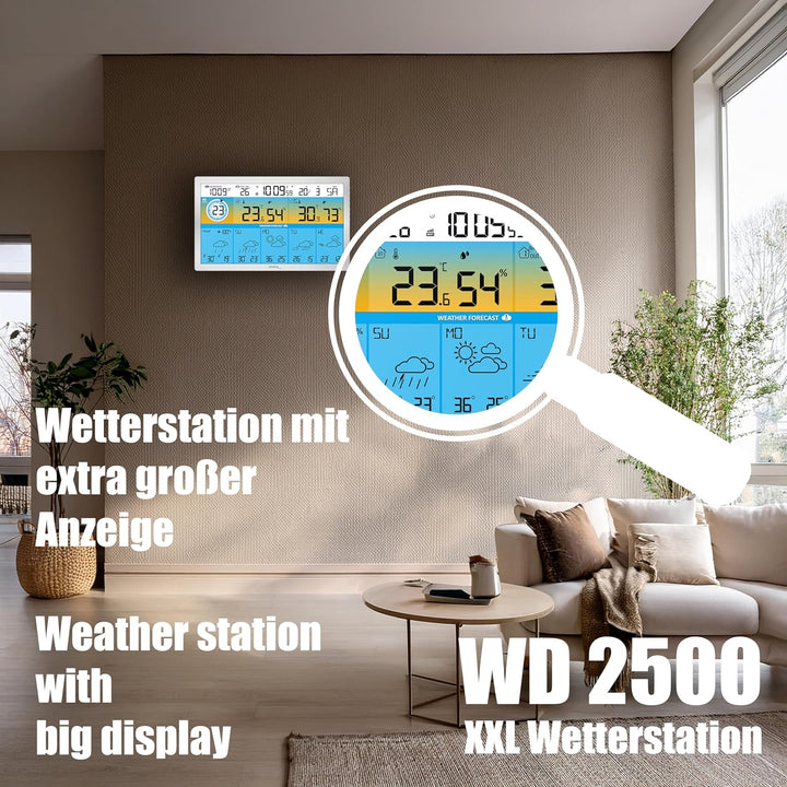 Technoline WD2500 XXL - alles rund ums Wetter auf dieser Station und via App auf dem Smartphone (iOS