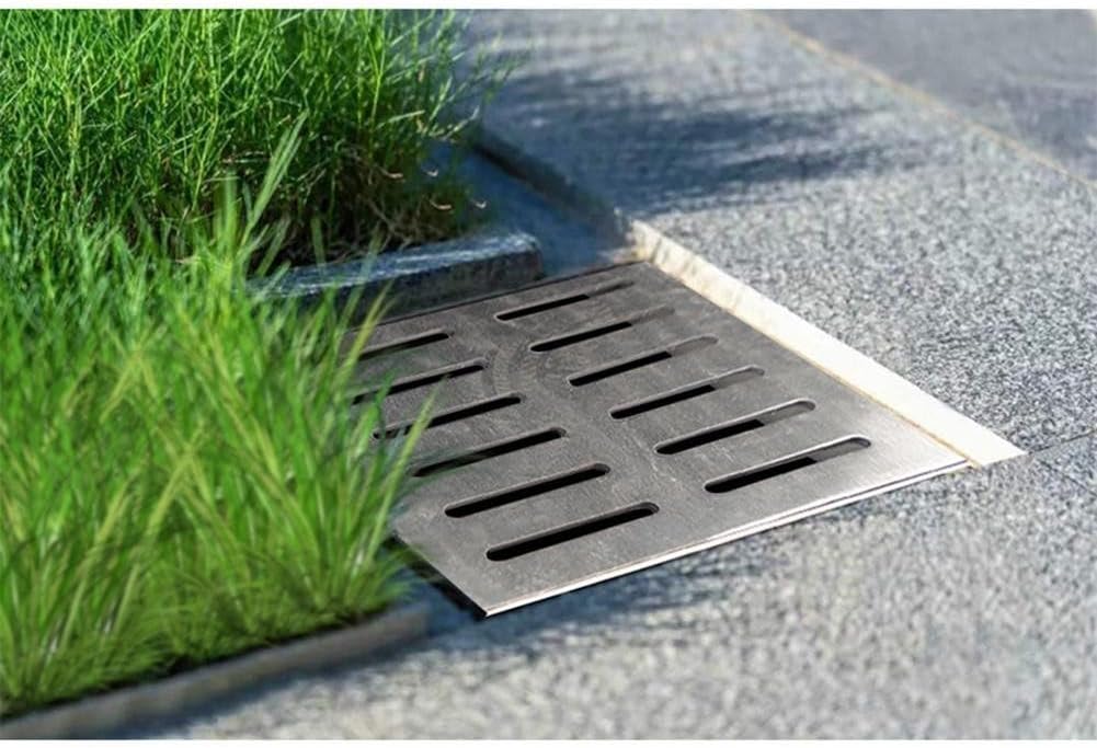 Versenkte Schachtabdeckung, Edelstahl-Abflussgitter, Outdoor-Entwässerungsabdeckung, für Strassenran