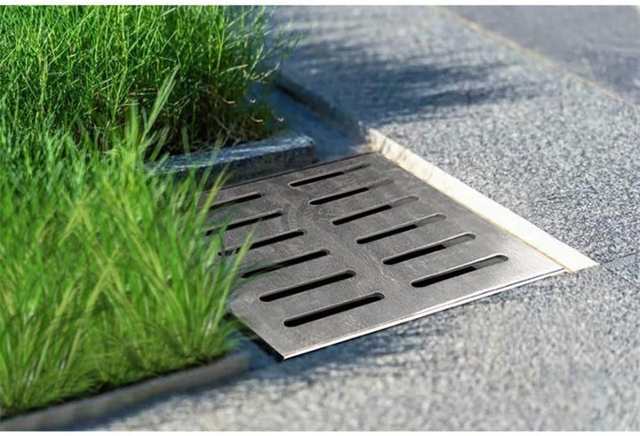 Versenkte Schachtabdeckung, Edelstahl-Abflussgitter, Outdoor-Entwässerungsabdeckung, für Strassenran