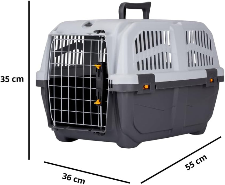 Transportbox "Skudo 2 IATA" grau / creme L x B x H: 55 x 36 x 35 grau L 55 x B 35 x H 36 cm, grau L