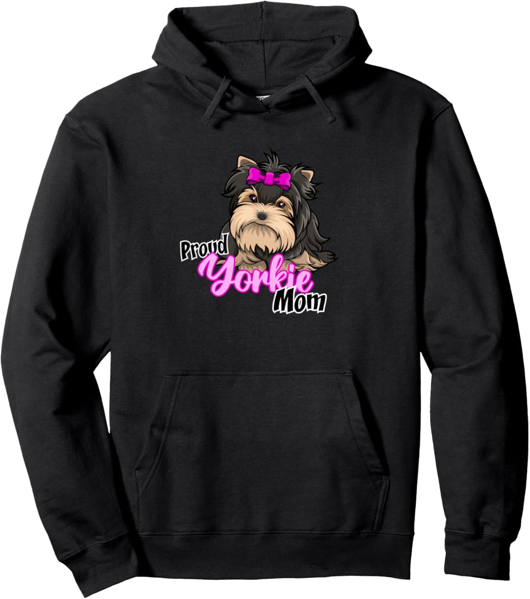 Ironische Hundehalterin Yorkie Mama Terrier Pullover Hoodie