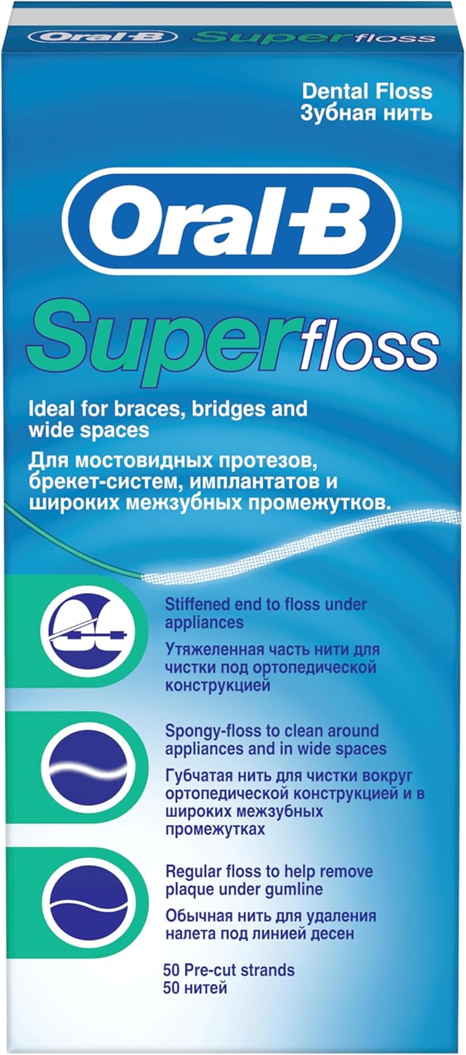 ORAL B Superfloss Zahnseide, 6x50er Set