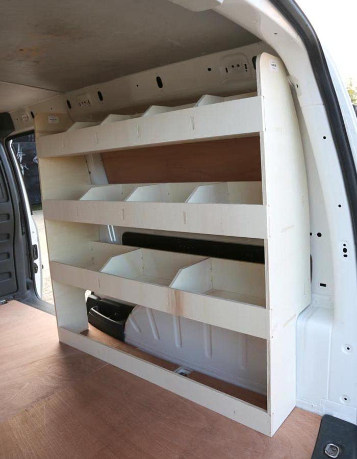 Vanify - Kompatibel mit Volkswagen Caddy L2 (Maxi) 2003-20 Fahrzeugeinrichtung Fahrzeugregale, Beifa