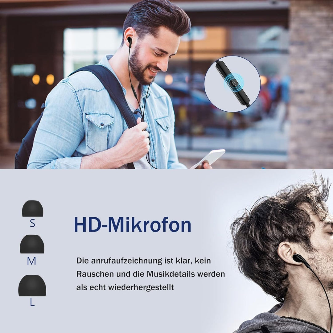 USB C Kopfhörer mit Mikrofon,In-Ear Kopfhörer für Samsung Galaxy S24 S23 Ultra S22 S21 S25 FE A56 A5