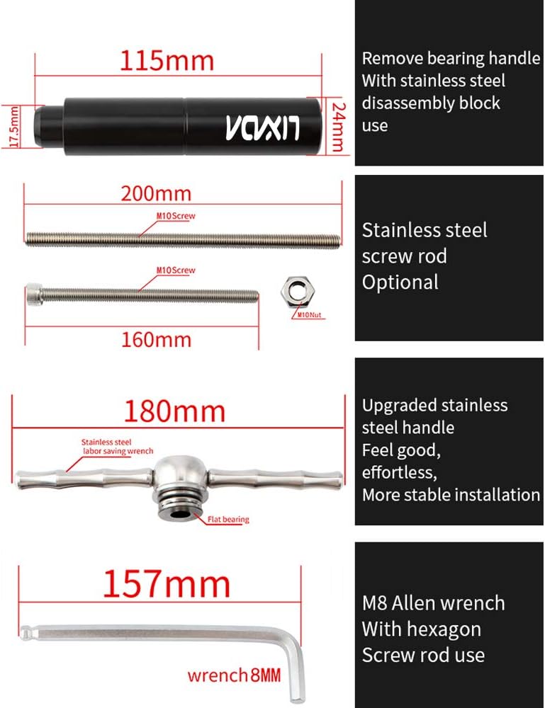 Lixada Quick Release Conversion Fahrrad Unterseite Kit zum Installieren und Entfernen der Halterung