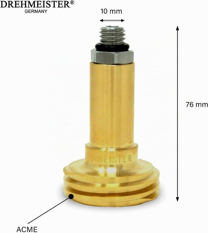 Bajonett Tankadapter M10 (10 mm x 1,5 mm), Messing mit Edelstahlanschluss - Adapter für Autogasfahrz