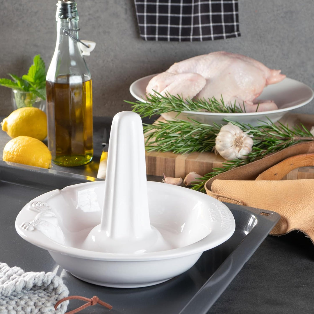 ROEMERTOPF 2 125 04 Hähnchenbräter Chiko, weiss