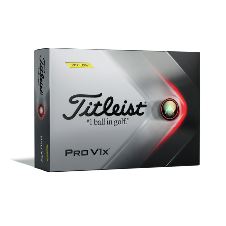 Titleist Pro V1x Golfbälle (EIN Dutzend) Niedrige Ziffern gelb, Niedrige Ziffern gelb