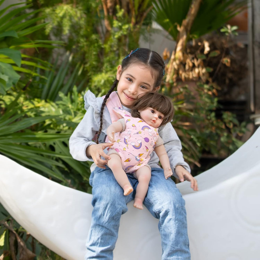 GAGAKU Puppentrage Puppenzubehör Babypuppentrage Kuscheltierträger mit verstellbaren Trägern für Kin