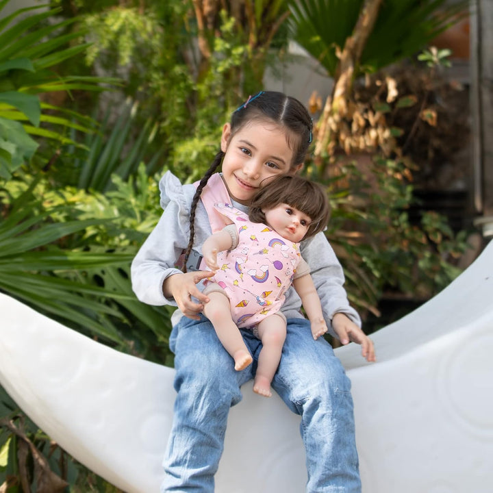 GAGAKU Puppentrage Puppenzubehör Babypuppentrage Kuscheltierträger mit verstellbaren Trägern für Kin