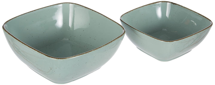 Ritzenhoff & Breker Servierschalen-Set Casa, 2-teilig, 18x18 cm und 22x22 cm, Blau Schalen Blau, Sch
