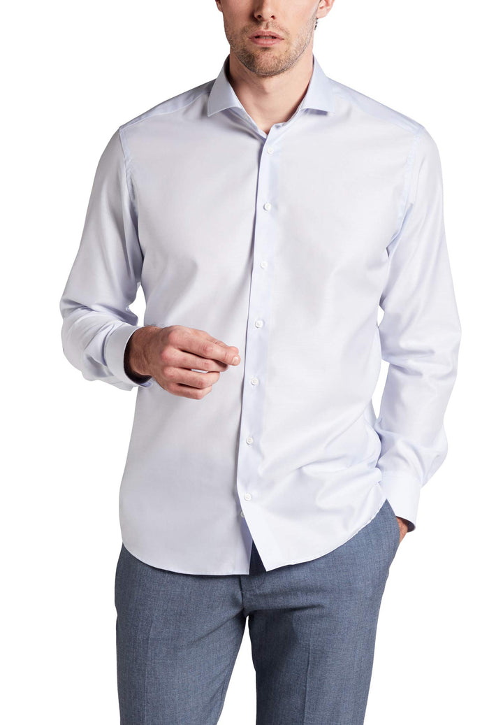 eterna Langarm Hemd Modern Fit Twill unifarben