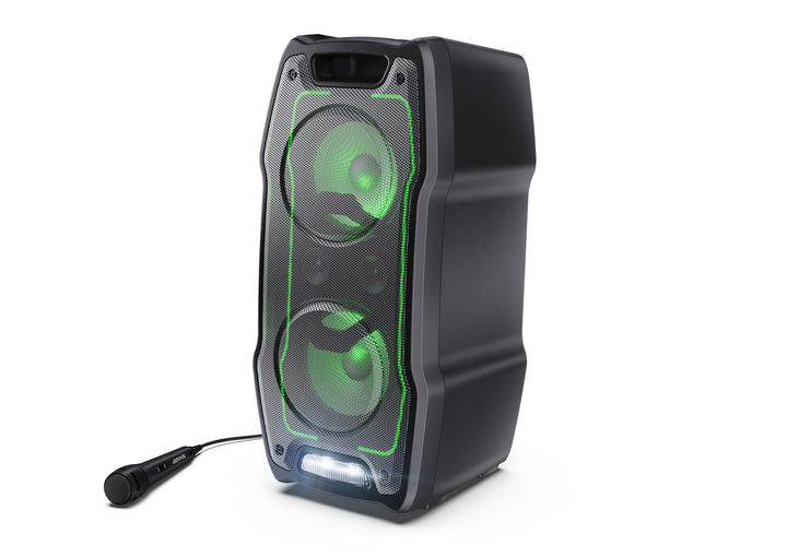 SHARP XParty Sing Party-Lautsprecher 180W – kraftvoller Bluetooth-Sound, LED-Lichter & 13 Std Akkula