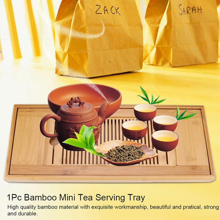 Chinesisches Teetablett aus Bambus,Geschmackvolle Bambus japanischen/chinesischen Gongfu Tee Tisch,T