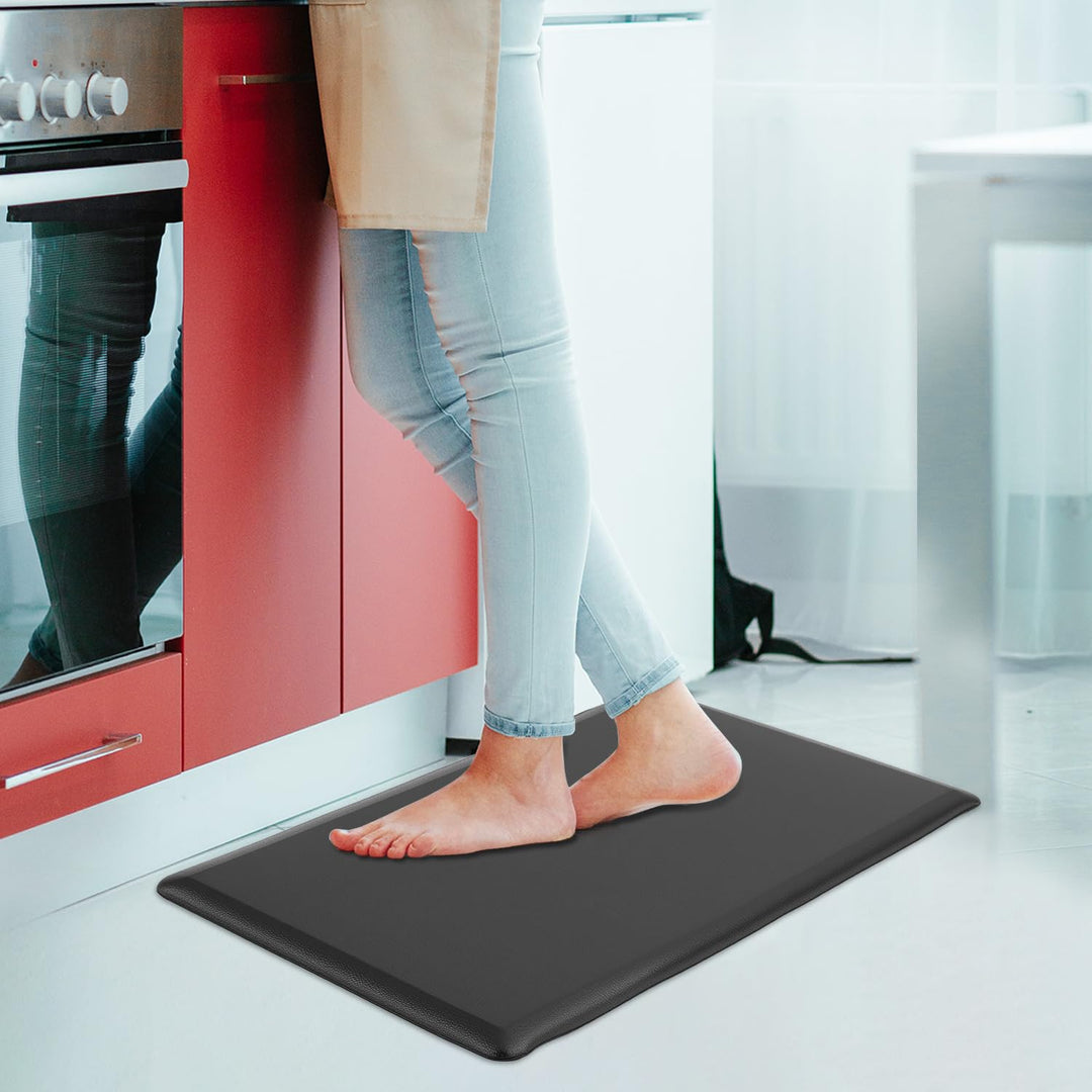 QWORK® Anti-Ermüdungsmatte,44cmx71cm stehmatte, 12mm rutschfeste komfortpolsterung, für Küche Badezi