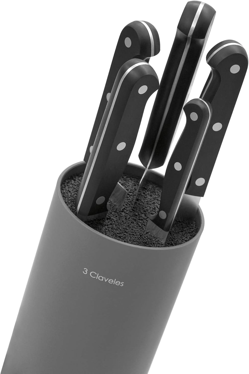 3 CLAVELES 1712 - Leerer Universalmesserblock, Farbe grau Gris, Gris