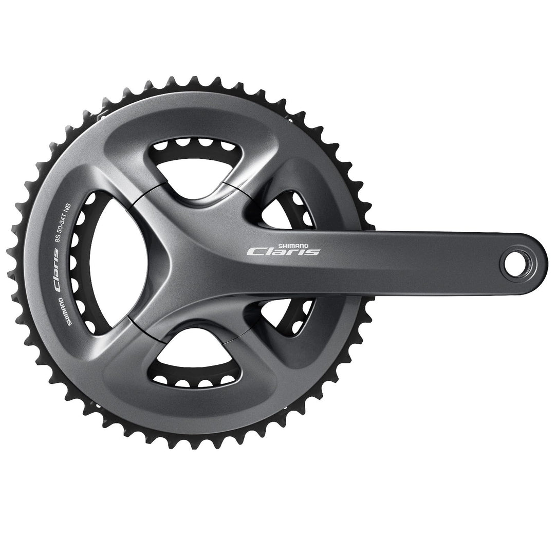 Shimano Claris R2000 50/34 8 Speed Double Chainset Schwarz,Grau Einheitsgrösse, Schwarz,Grau Einheit