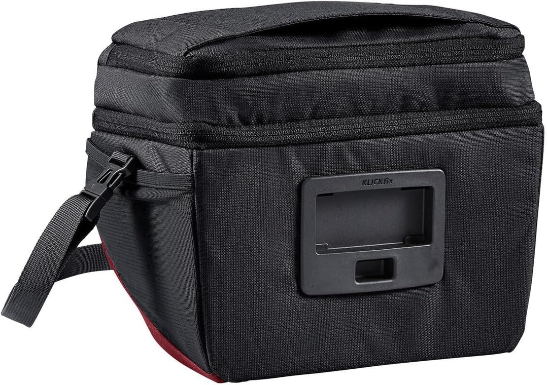 Vaude OnTour Box L (KLICKfix ready) Lenkertaschen, Einheitsgrösse, Black/Carmine