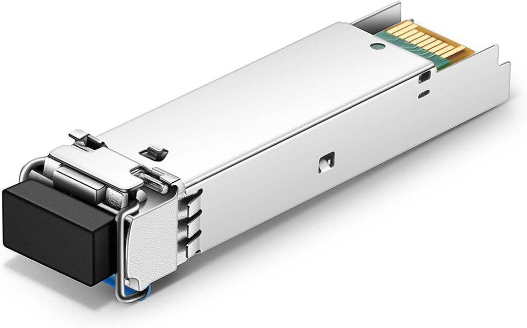 QSFPTEK 1.25G BIDI WDM SFP Module, 1000Base-BIDI Transceiver 20km Simplex LC Port, Tx1310/Rx1550nm T