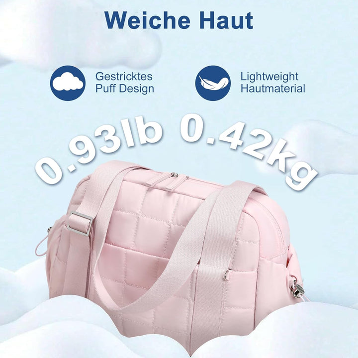 LEDAOU Mini Sporttasche für Damen, Kleiner gepolsterter Turnbeutel mit Nassfach und Münztasche, Leic