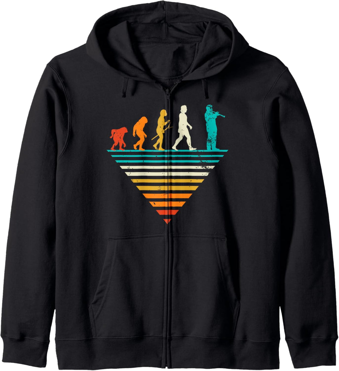 Human Evolution Klarinette, Vintage-Klarinette Kapuzenjacke