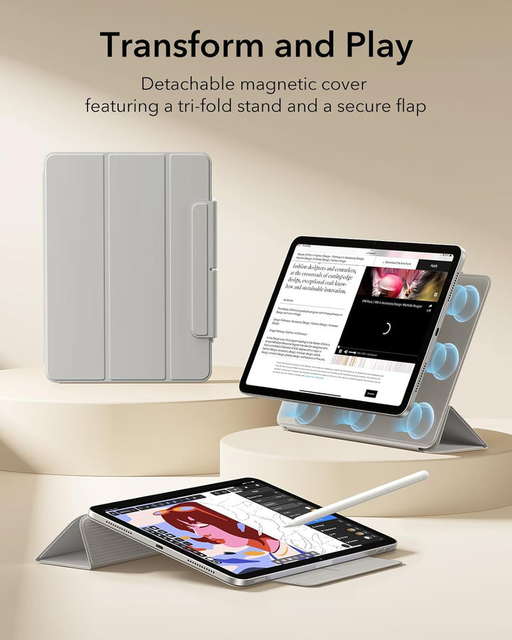 ESR für iPad Air 11 Zoll 2026 Hülle M4/M3/M2, iPad Air 5/4 Hülle (2025/2024/2022/2020) Starke Magnet